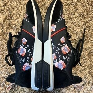 Ted Baker Floral Print Suede Shoe